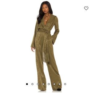 House of Harlow 1960 x Revolve Rossi Jumpsuit in Olive Green